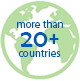 20+ countries